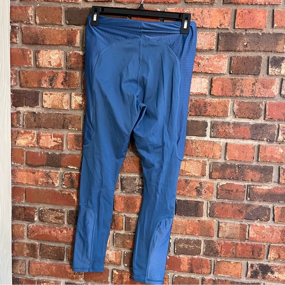 Fabletics womens Motion 365 zip pockets high rise leggings teal medium - Picture 4 of 6